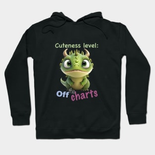 Little Dragon Cuteness Level Cute Adorable Funny Quote Hoodie